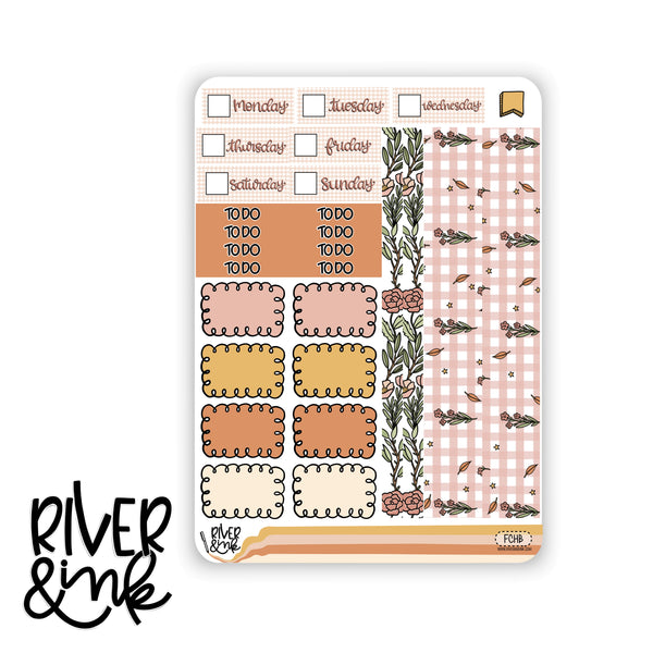 Fall Cottage | Hobonichi Cousin Planner Stickers Kit