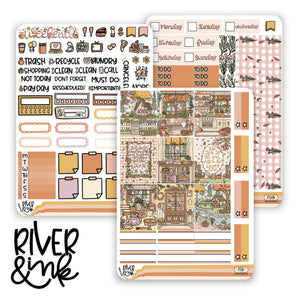 Fall Cottage | Hobonichi Cousin Planner Stickers Kit