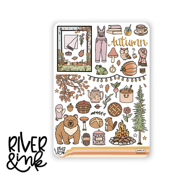 Fall Cottage | Journaling Stickers Kit