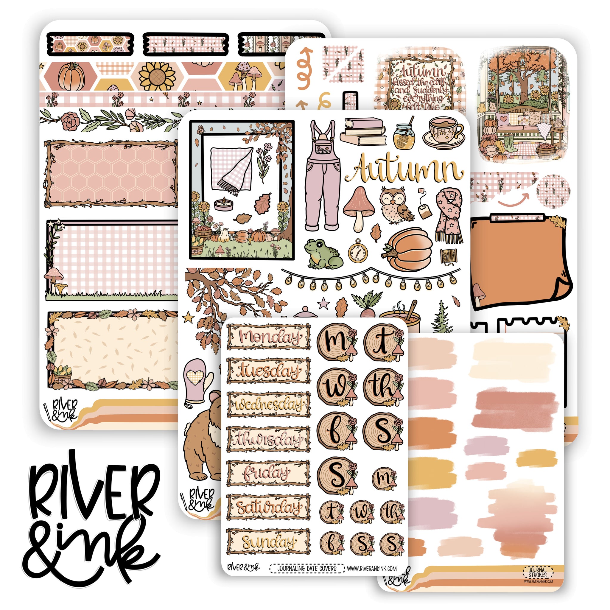 Fall Cottage | Journaling Stickers Kit