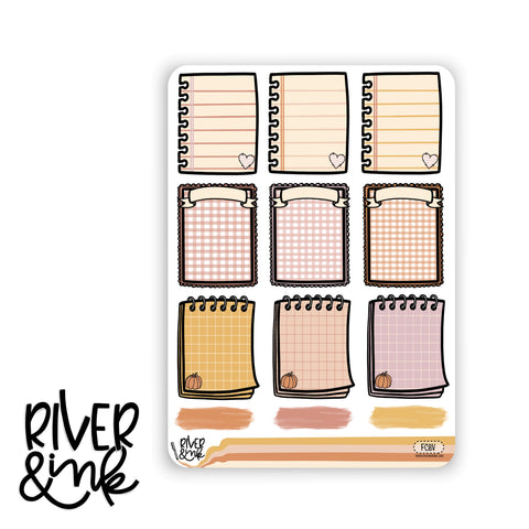 Fall Cottage Variety Full Boxes | Hand Drawn Planner Stickers