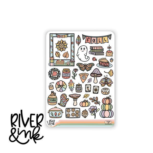 Falling Leaves | Journaling Stickers Kit