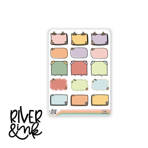 Falling Leaves Variety Half Boxes | Hand Drawn Planner Stickers