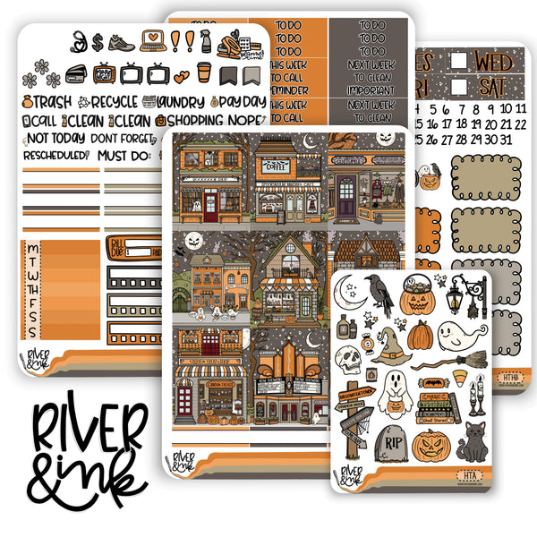 Halloween Town | Vertical Stickers Kit Planner Stickers