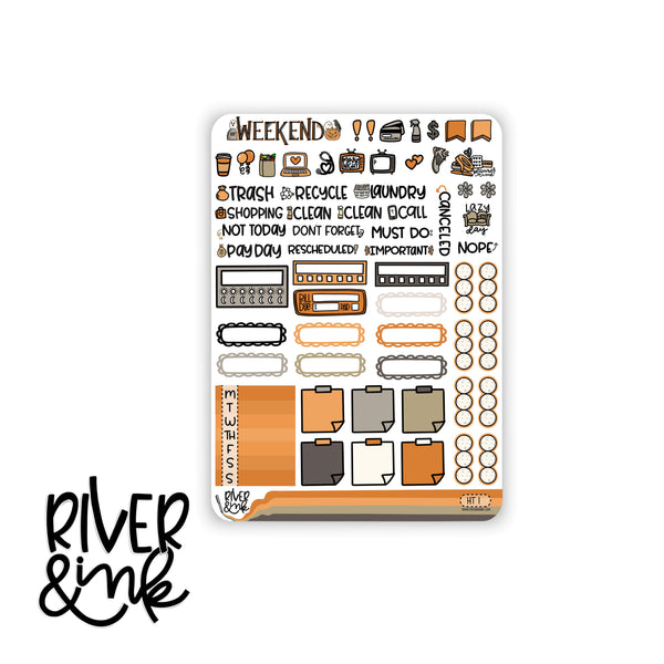 Halloween Town | Hobonichi Cousin Planner Stickers Kit