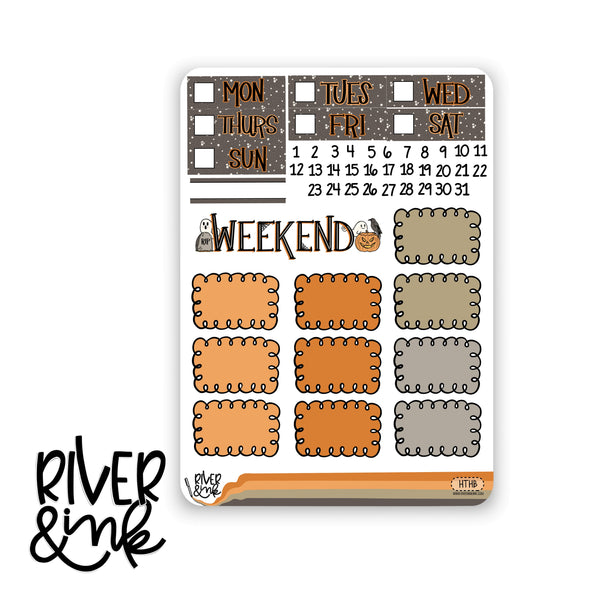 Halloween Town | Vertical Stickers Kit Planner Stickers