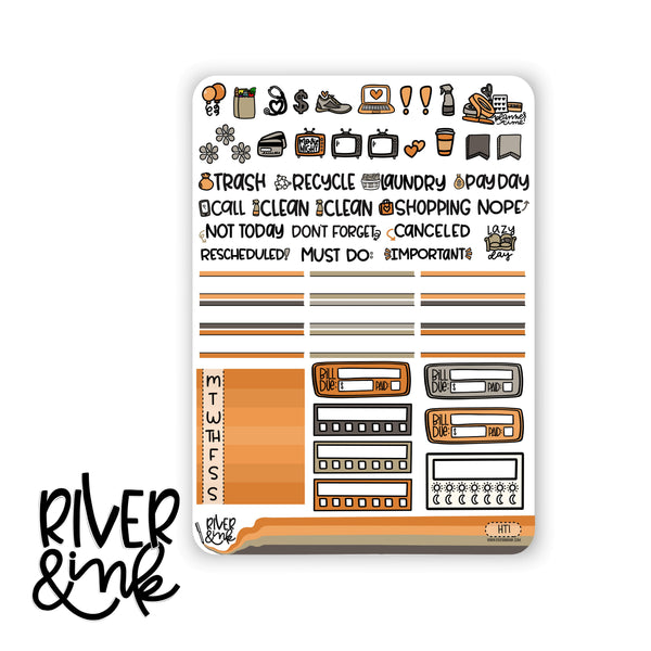 Halloween Town | Vertical Stickers Kit Planner Stickers