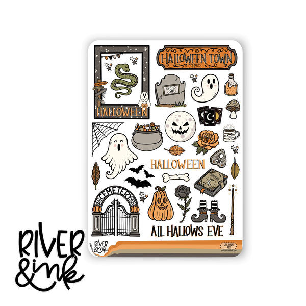 Halloween Town | Journaling Stickers Kit