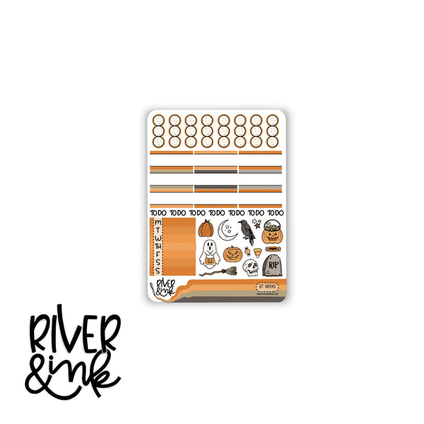 Halloween Town | Hobonichi Weeks Sticker Kit Planner Stickers