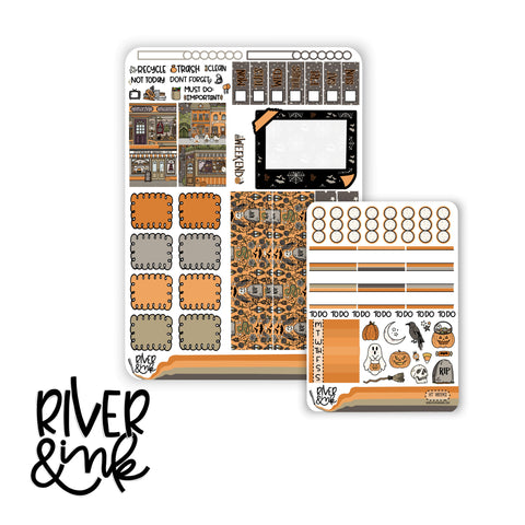 Halloween Town | Hobonichi Weeks Sticker Kit Planner Stickers