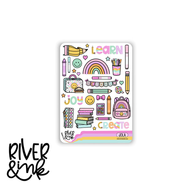 Joy of Learning | Vertical Stickers Kit Planner Stickers