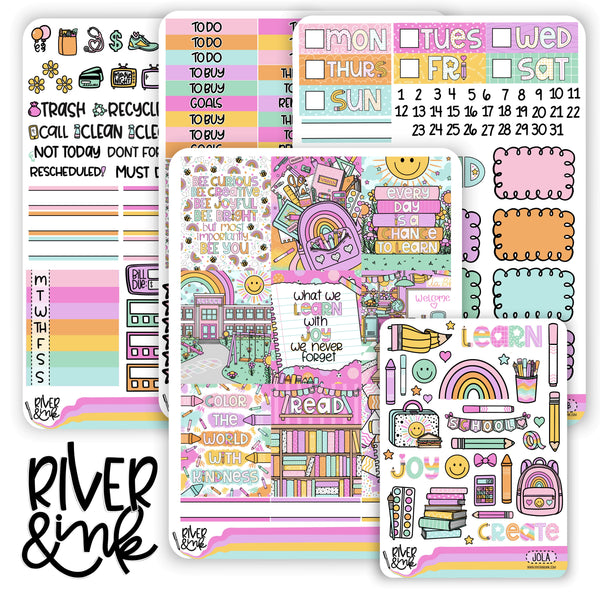 Joy of Learning | Vertical Stickers Kit Planner Stickers