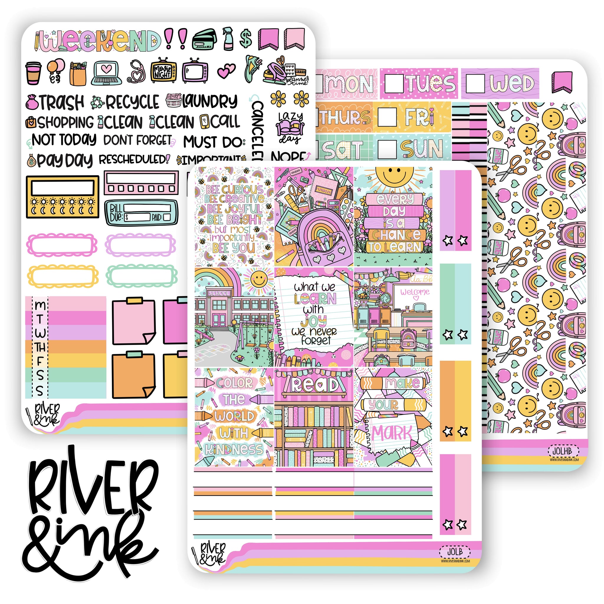 Joy of Learning | Hobonichi Cousin Planner Stickers Kit