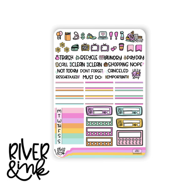 Joy of Learning | Vertical Stickers Kit Planner Stickers