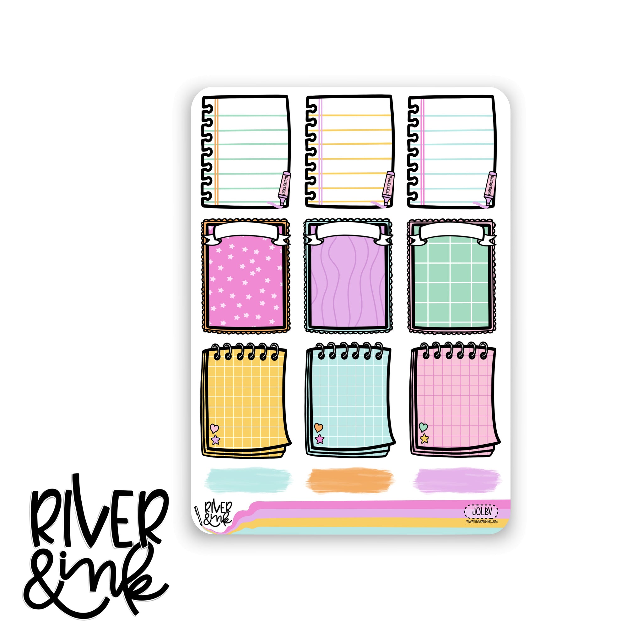 Joy of Learning Variety Full Boxes | Hand Drawn Planner Stickers