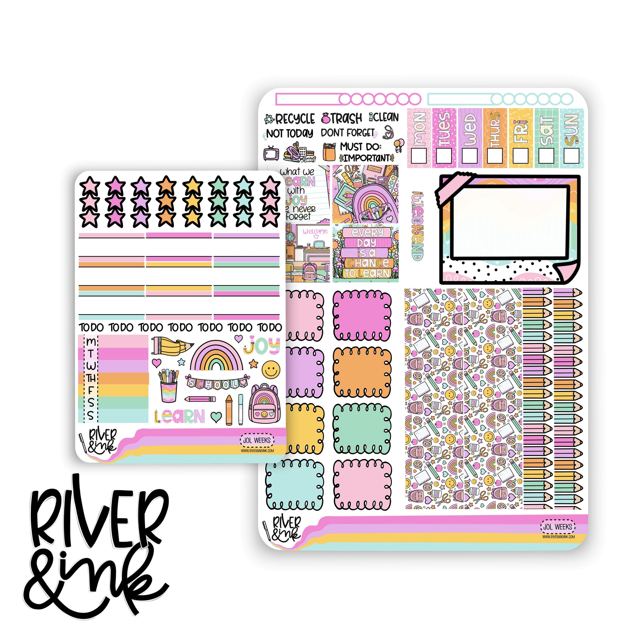 Joy of Learning | Hobonichi Weeks Sticker Kit Planner Stickers