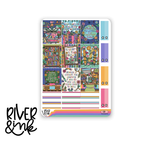 Learn and Grow | Hobonichi Cousin Planner Stickers Kit