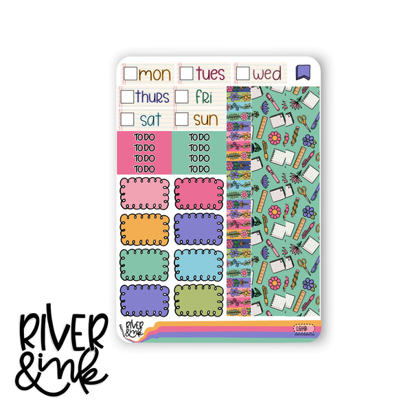 Learn and Grow | Hobonichi Cousin Planner Stickers Kit
