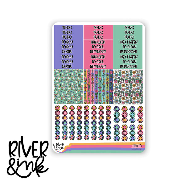 Learn and Grow | Vertical Stickers Kit Planner Stickers