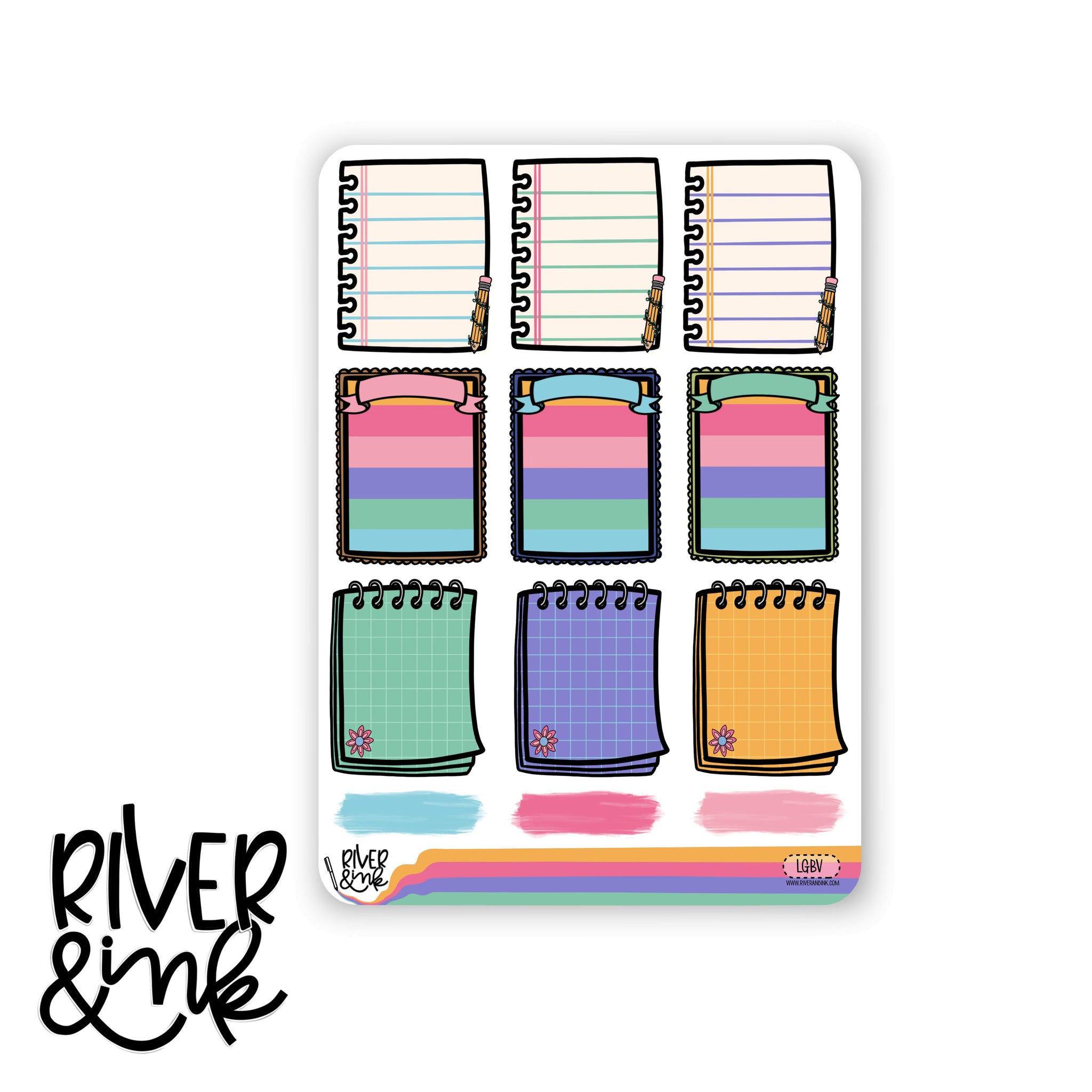 Learn and Grow Variety Full Boxes | Hand Drawn Planner Stickers