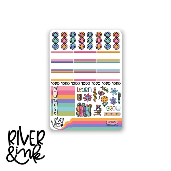 Learn and Grow | Hobonichi Weeks Sticker Kit Planner Stickers