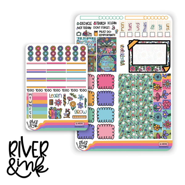 Learn and Grow | Hobonichi Weeks Sticker Kit Planner Stickers