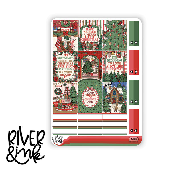 Merry Little Christmas | Hobonichi Cousin Planner Stickers Kit