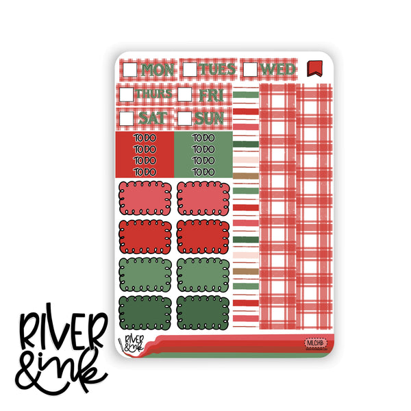 Merry Little Christmas | Hobonichi Cousin Planner Stickers Kit