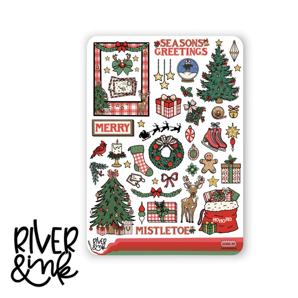 Merry Little Christmas | Journaling Stickers Kit
