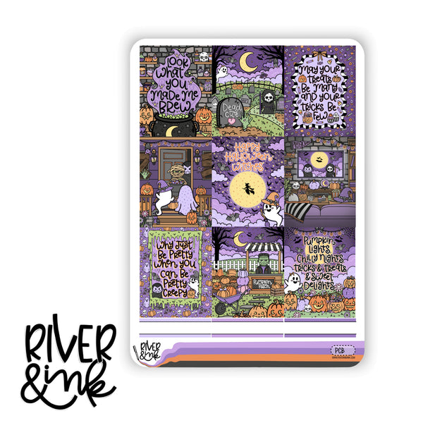 Pretty Creepy | Vertical Stickers Kit Planner Stickers