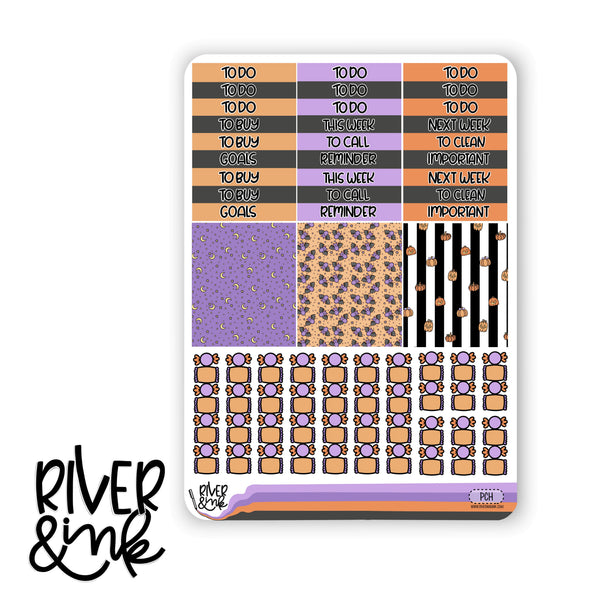 Pretty Creepy | Vertical Stickers Kit Planner Stickers