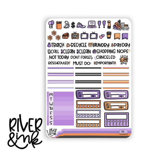 Pretty Creepy | Vertical Stickers Kit Planner Stickers