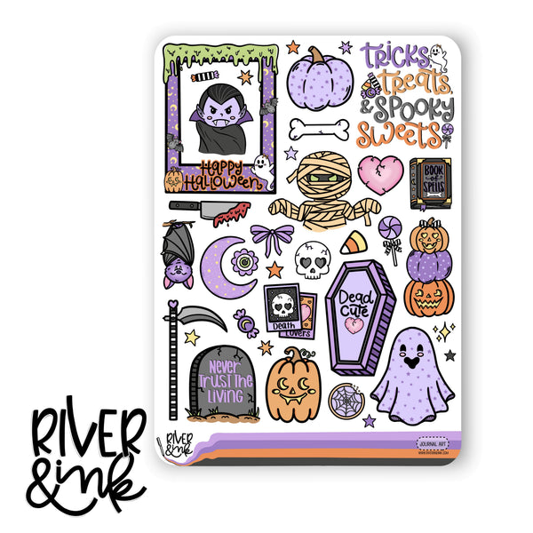 Pretty Creepy | Journaling Stickers Kit
