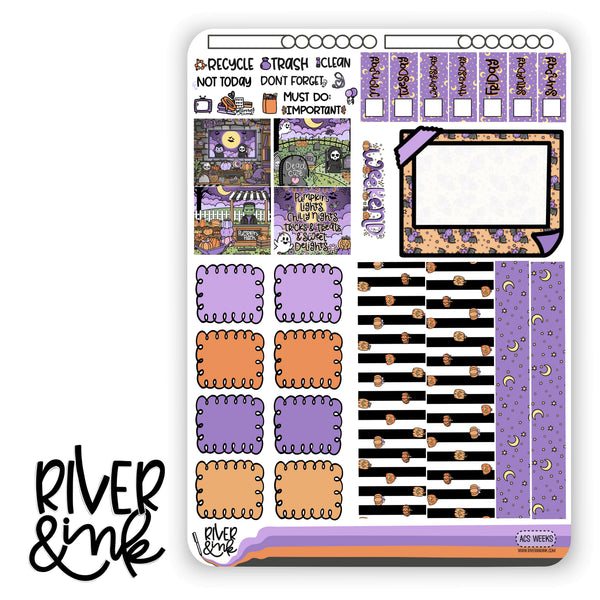 Pretty Creepy | Hobonichi Weeks Sticker Kit Planner Stickers