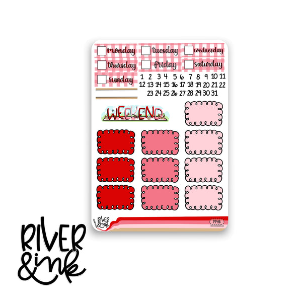 Picnic in the Park | Vertical Stickers Kit Planner Stickers