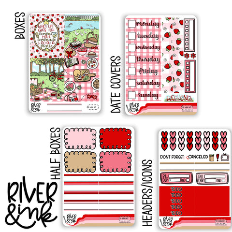 Picnic in the Park | Mini Weekly Planner Stickers Kit