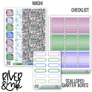 Secret Garden | Weekly Vertical Planner Stickers Kit Add Ons