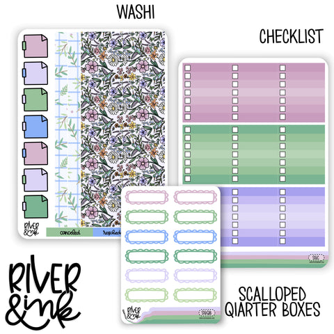 Secret Garden | Weekly Vertical Planner Stickers Kit Add Ons