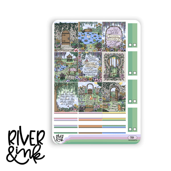 Secret Garden | Hobonichi Cousin Planner Stickers Kit