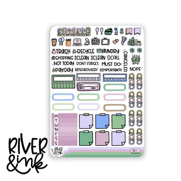 Secret Garden | Hobonichi Cousin Planner Stickers Kit
