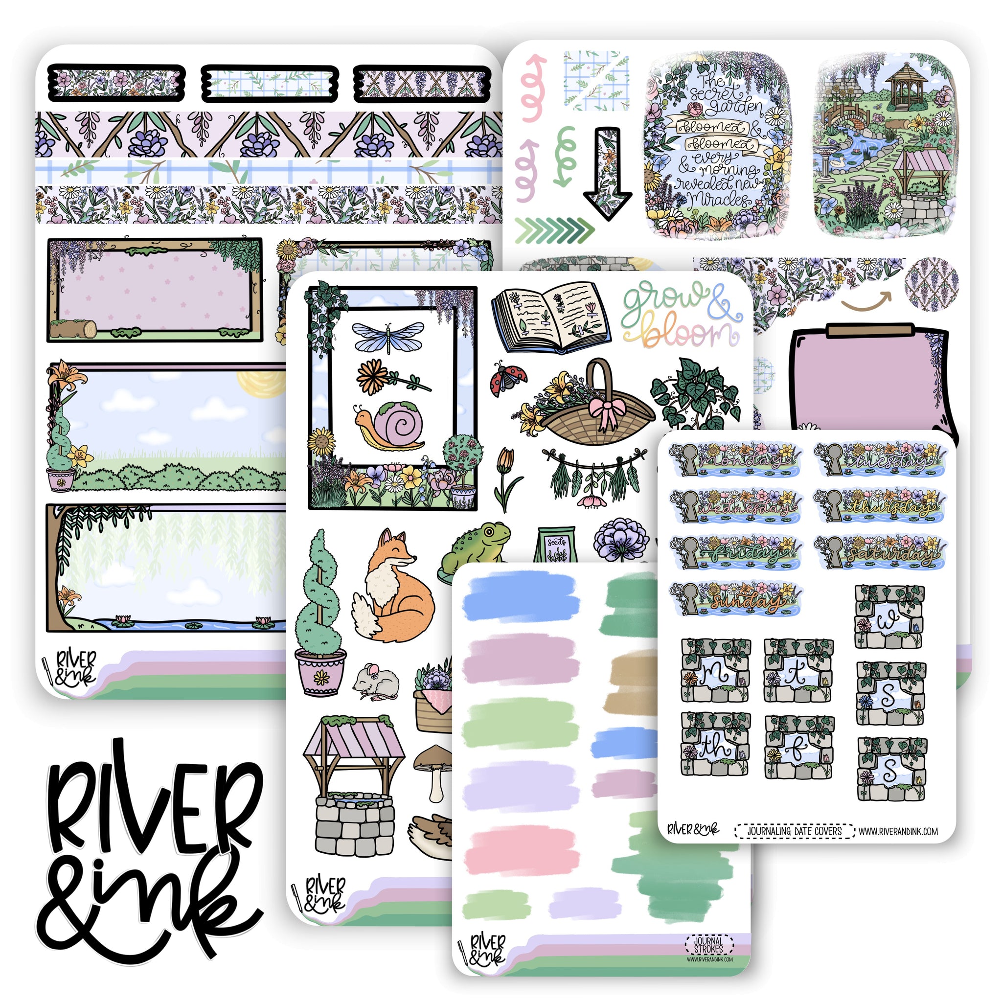 Secret Garden | Journaling Stickers Kit
