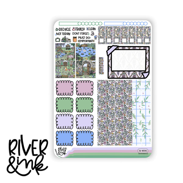 Secret Garden | Hobonichi Weeks Sticker Kit Planner Stickers