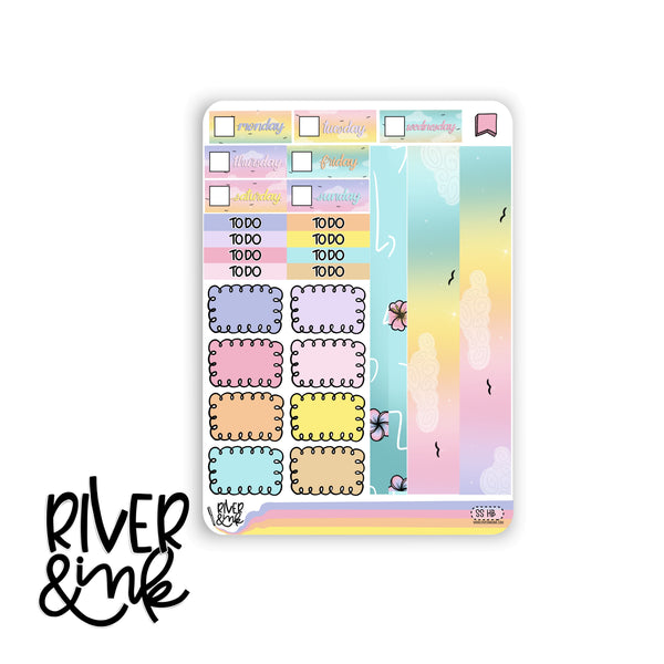 Summer Sunsets | Hobonichi Cousin Planner Stickers Kit