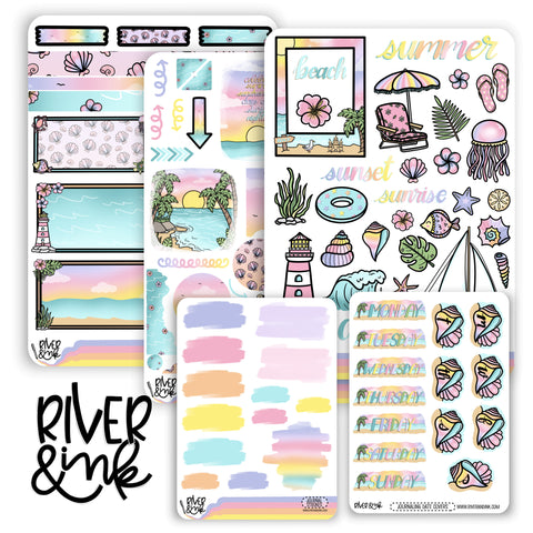 Summer Sunsets | Journaling Stickers Kit