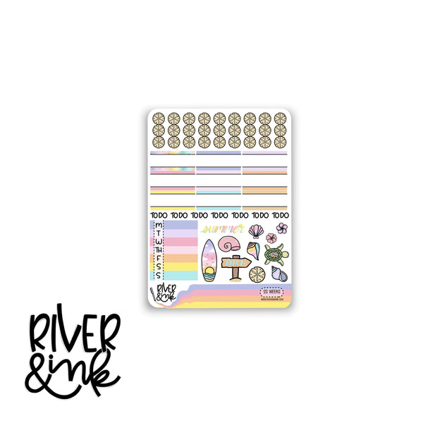 Summer Sunsets | Hobonichi Weeks Sticker Kit Planner Stickers