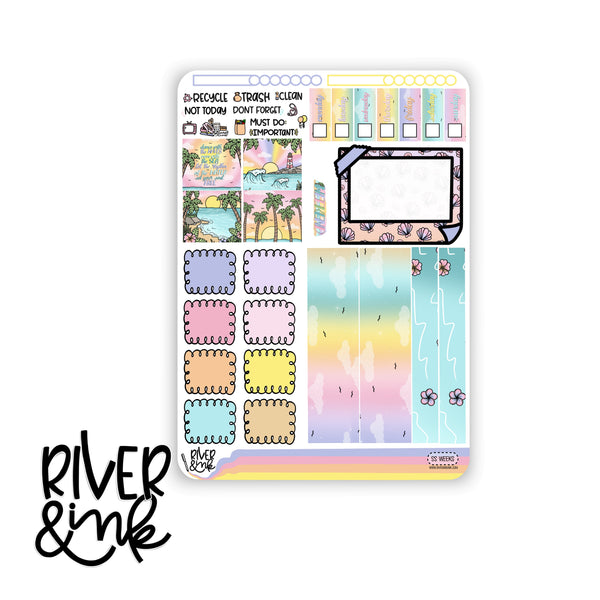 Summer Sunsets | Hobonichi Weeks Sticker Kit Planner Stickers