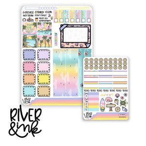 Summer Sunsets | Hobonichi Weeks Sticker Kit Planner Stickers