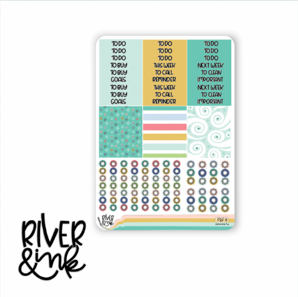 Frost & Flurries | Vertical Stickers Kit Planner Stickers