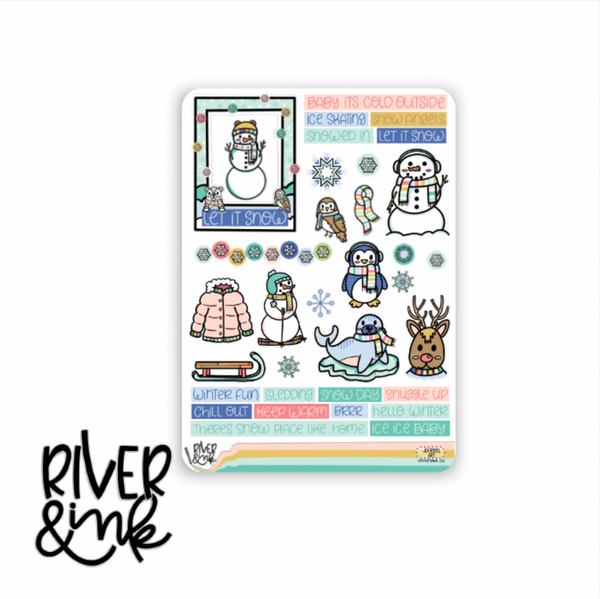 Frost & Flurries| Journaling Stickers Kit