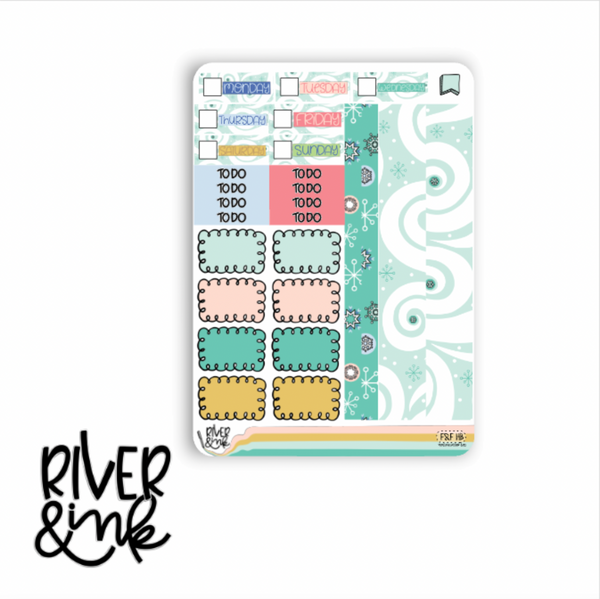 Frost & Flurries | Hobonichi Cousin Planner Stickers Kit